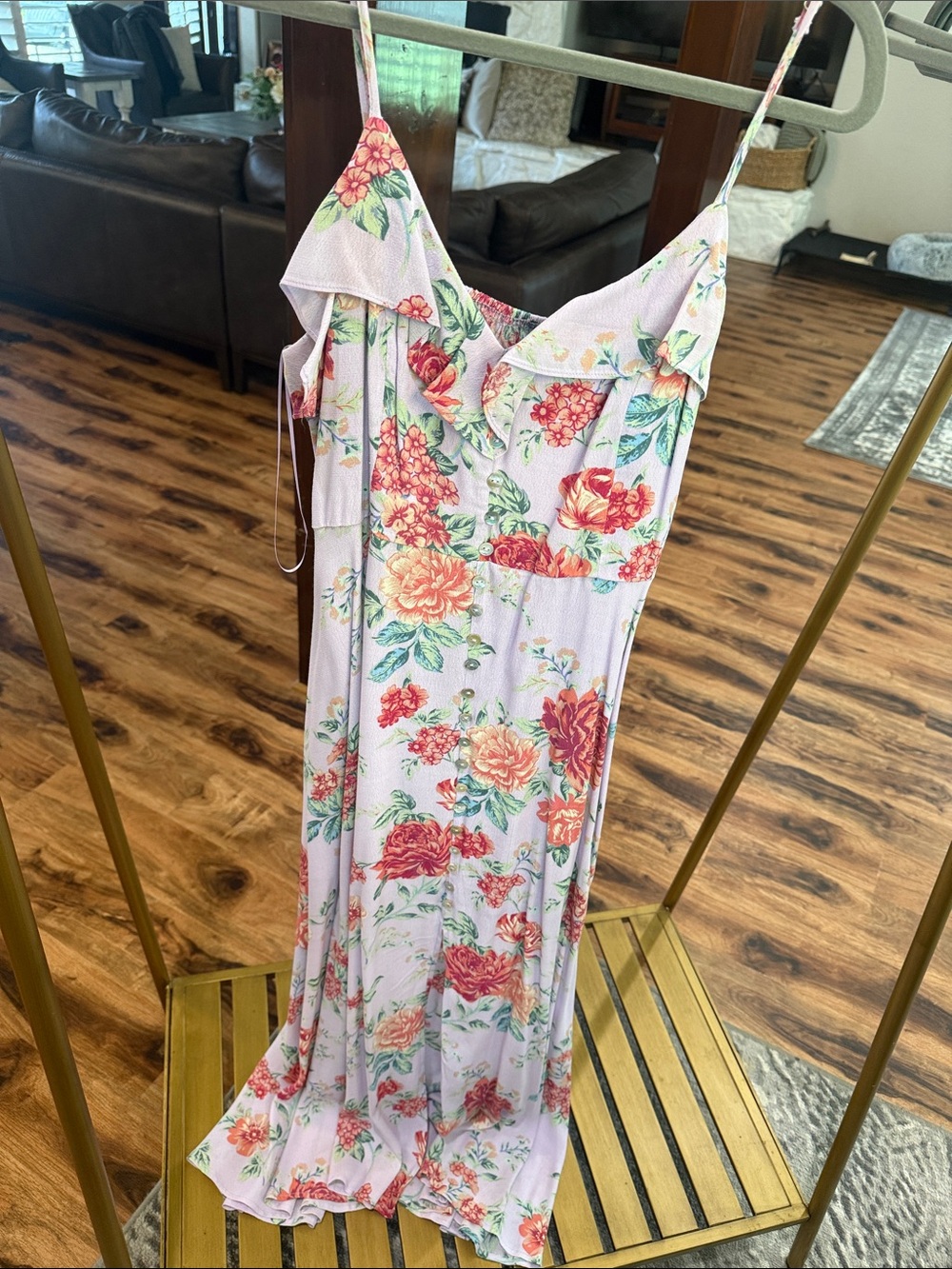Dress Forum Floral Pink Maxi Dress